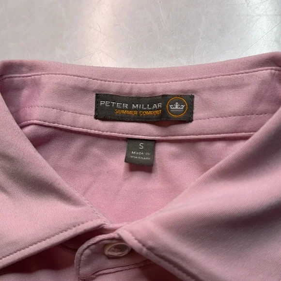 Peter Millar Summer Comfort Pink Conway Farms Golf Polo - Picture 3 of 4